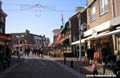 Egmond The Netherlands - Center Street with shops and restaurants