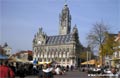 Middelburg Niederlande - Marktplatz vor dem Rathaus