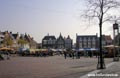 Middelburg Niederlande - Marktplatz mit wechselden Bcher, Floh, Wochenmrkten